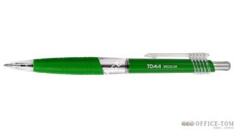 Długopisy automatyczny MEDIUM z końcówką 1,0 mm zielony TOMA