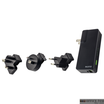 Ładowarka sieciowa Leitz Complete Travel z USB i power bankiem 3000 mAh 63070095