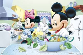 Puzzle Myszka Miki i Myszka Mini w kuchni 60 elementów TREFL 17145