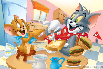 Puzzle Pyszne śniadanko Tom i Jerry 100 elementów TREFL 16196