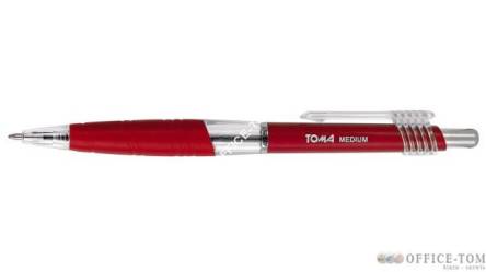 Długopisy automatyczny MEDIUM z końcówką 1,0 mm czerwony TOMA