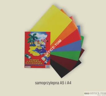 Zeszyt papierów kolorowych A5 samoprzylepny CORMORAN *0055