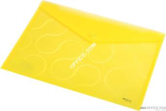 Teczka kopertowa A4 OMEGA przezroczysta żółta 0410-0031-06 Panta Plast