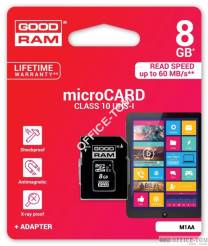 Pamięć MicroSD SDHC GOODRAM 8GB Class 10 UHS I + adapter
