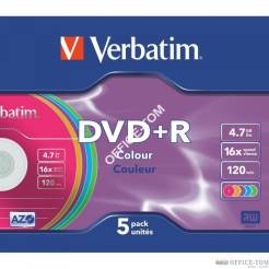 Płyta VERBATIM DVD+R slim jewel case 4,7GB 16x Matt Silver
