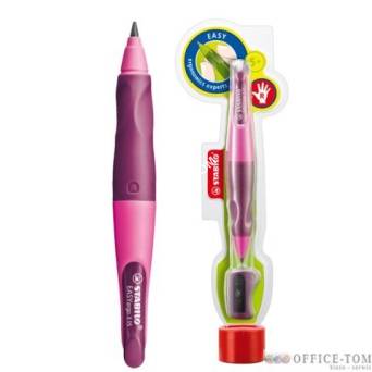 Ołówek automatyczny Stabilo Easy Ergo 3,15 mm różowy dla praworęcznych + temperówka