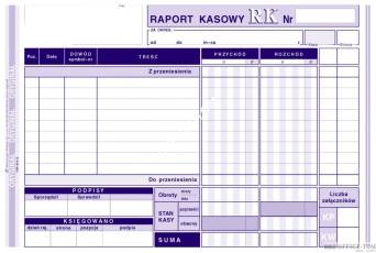 Raport Kasowy MICHALCZYK I PROKOP A5 80 kartek