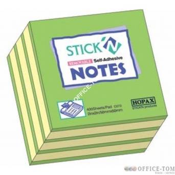 Notes Kostka 51x51, zielony Mix STICK`N 250k. 21339