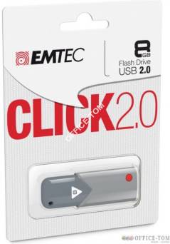 Pamięć USB EMTEC 8GB USB 2,0 click szary     ECMMD8GB102