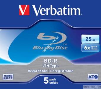 Płyta VERBATIM BlueRaz BD-R  jewel case  25GB  6x  WHITE BLUE SURFACE HARD COAT