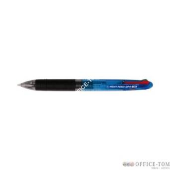 Długopis olejowy PILOT FEED GP4 niebieska obudowa 4 kolory