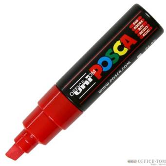 Marker z farbą plakatową Posca PC-8K, czerwony, Uni