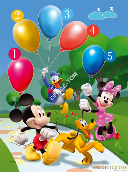 Puzzle Klub Przyjaciół Myszki Miki - Puzzle 2w1 48 elementów TREFL 34054