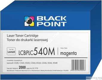 BLACK POINT Toner do LEXMARK C540H1MG magenta 2000str