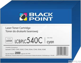 BLACK POINT Toner do LEXMARK C540H1CG cyan 2000str