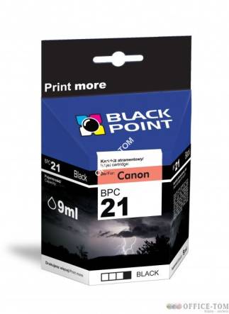 BLACK POINT Wkład do CANON BCI-21BK Czarny 9ml