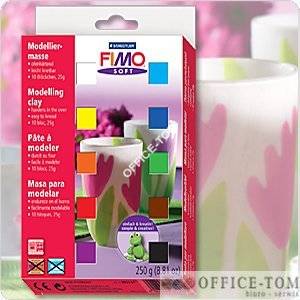Zestaw FIMO soft  10 kolorów po 25g
