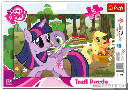Puzzle My Little Pony W sadzie - Puzzle Ramkowe 15 elementów TREFL 31155