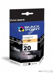 BLACK POINT Wkład do HP 20 / C6614A Czarny 36ml