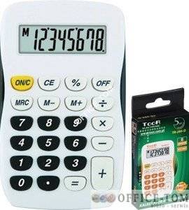 Kalkulator kieszonkowy TR-295 TOOR biało-czarny