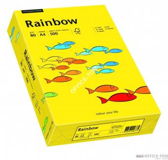 Papier xero kolorowy Rainbow ciemno żółty 18