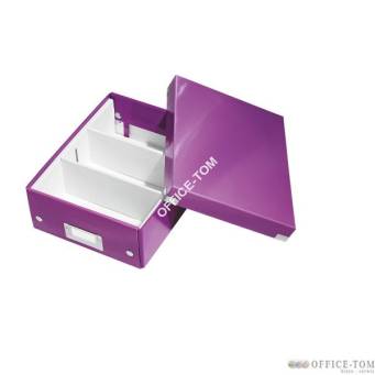 Pudełko z przegródkami Leitz Click & Store, małe Fioletowe