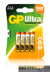 Bateria alkaliczna GP Ultra AAA / LR03; 1.5V GPPCA24AU016