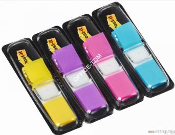 Zakładki indeksujące Post-it® 683-4AB , 4 kolory neonowe po 35szt , 12mm x 43 mm 3M