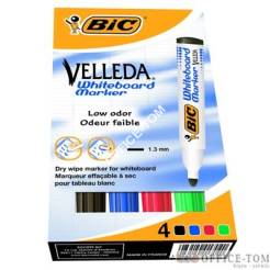 Marker suchościeralny BIC Velleda 1701 Mix 4