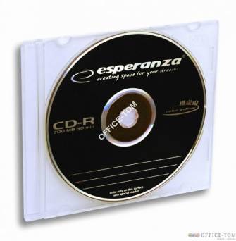 CD-R ESPERANZA Multicolor (Black) Slim 1