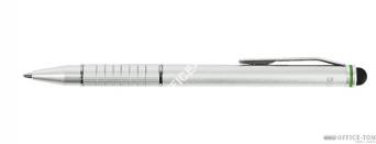 Długopis oraz rysik do urządzeń z dotykowym ekranem 2w1 Stylus, srebrny Leitz