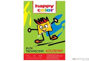 Blok techniczny kolor 170g A4 HAPPY COLOR