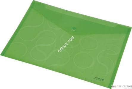 Teczka kopertowa A4 OMEGA przezroczysta zielona 0410-0031-04 Panta Plast