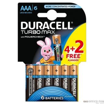 Bateria Turbo AAA/LR03 K4+2 DURACELL