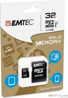 Karta pamięci EMTEC MicroSDHC z adapterem SD 32GB Class10 TelCo