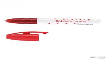 Długopis TO-059 S-FINE czerwony REYNOLDS/TOMA