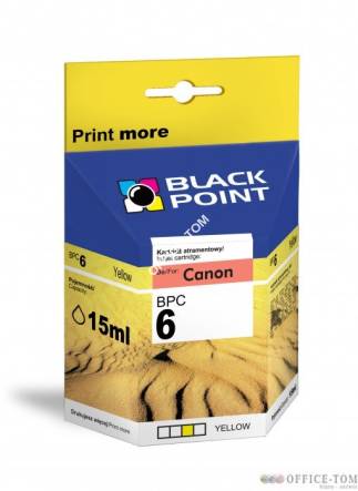 BLACK POINT Wkład do CANON BCI-6Y Yellow 15ml