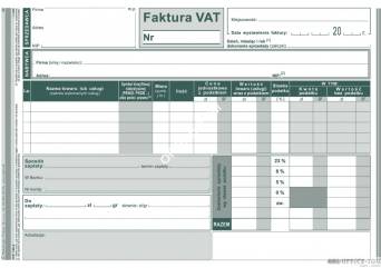 Faktura VAT MICHALCZYK I PROKOP A5 80 kartek