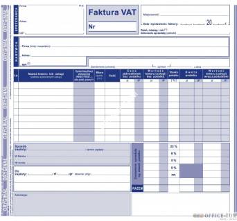 Faktura VAT MICHALCZYK I PROKOP 2/3 A4 81 kartek