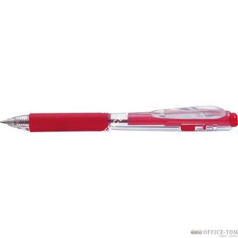 Długopis PENTEL BK437 z gumowym uchwytem automatyczny Czerwony