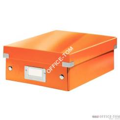 Pudełko z przegródkami Leitz Click & Store, małe Pomarańczowe