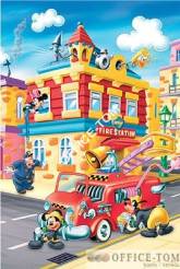 Puzzle Straż pożarna Myszka Miki - Puzzle Maxi 24 elementy TREFL 14083