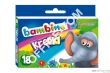 Kredki BAMBINO  18-kol.   w pud.kart. St.Majewski - 5