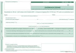 Zaświadczenie w sprawie zatrudnienia kierowcy MICHALCZYK I PROKOP A5 40 kartek