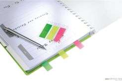 Notatnik z 3 zakładkami \"Be Mobile\" Leitz WOW PP, A4 80k Metaliczny zielony