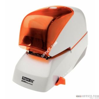 Zszywacz elektryczny Supreme 5080e srebrno-pomarańczowy 2 lata gwarancji 80 kartek RAPID