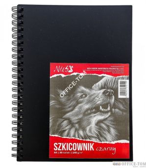 Szkicownik A4 140g 30kartek czarny KOH I NOOR