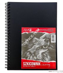 Szkicownik A4 140g 30kartek czarny KOH I NOOR