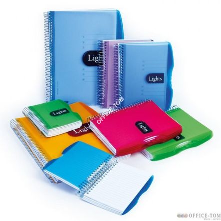 Kołonotatnik Lights A5 150 5x5 – kratka 98231 Mintra