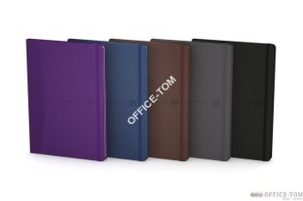 Notatnik OXFORD SIGNATURE A5 72 k 90g męskie kolory kratka
